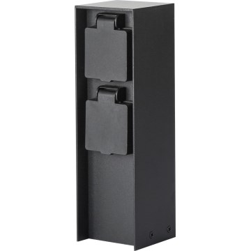 Brilagi - Spoljašnji stub sa utičnicama PILLAR 2Z SCHUKO 230V IP44 crni