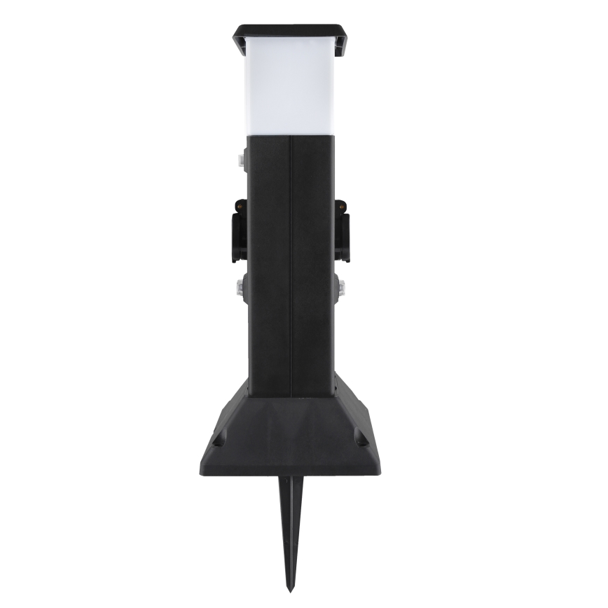 Brilagi - Spoljna lampa sa 2 SCHUKO utičnice 1xE14/15W/230V IP44 crna