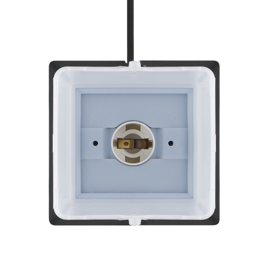 Brilagi - Spoljna lampa sa 2 SCHUKO utičnice 1xE14/15W/230V IP44 crna