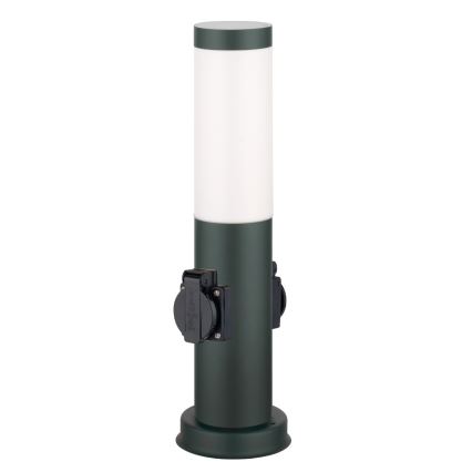 Brilagi - Spoljna lampa sa 2 SCHUKO utičnicama NOVA 1xE27/15W/230V 40 cm IP44 antracit