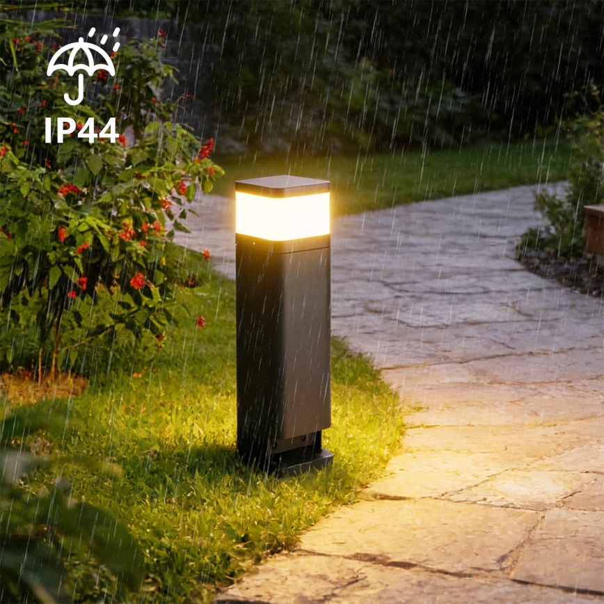 Brilagi - Spoljašnja lampa PILLAR sa dve SCHUKO utičnice, 1xG9/11W/230V, IP44, antracitna
