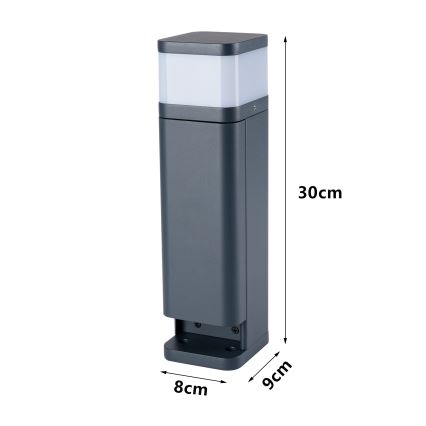 Brilagi - Spoljašnja lampa PILLAR sa dve SCHUKO utičnice, 1xG9/11W/230V, IP44, antracitna