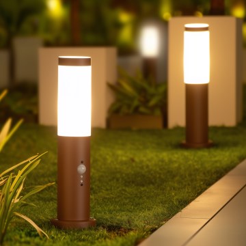 Brilagi - Spoljna lampa sa senzorom NOVA 1xE27/15W/230V 40 cm IP44 braon