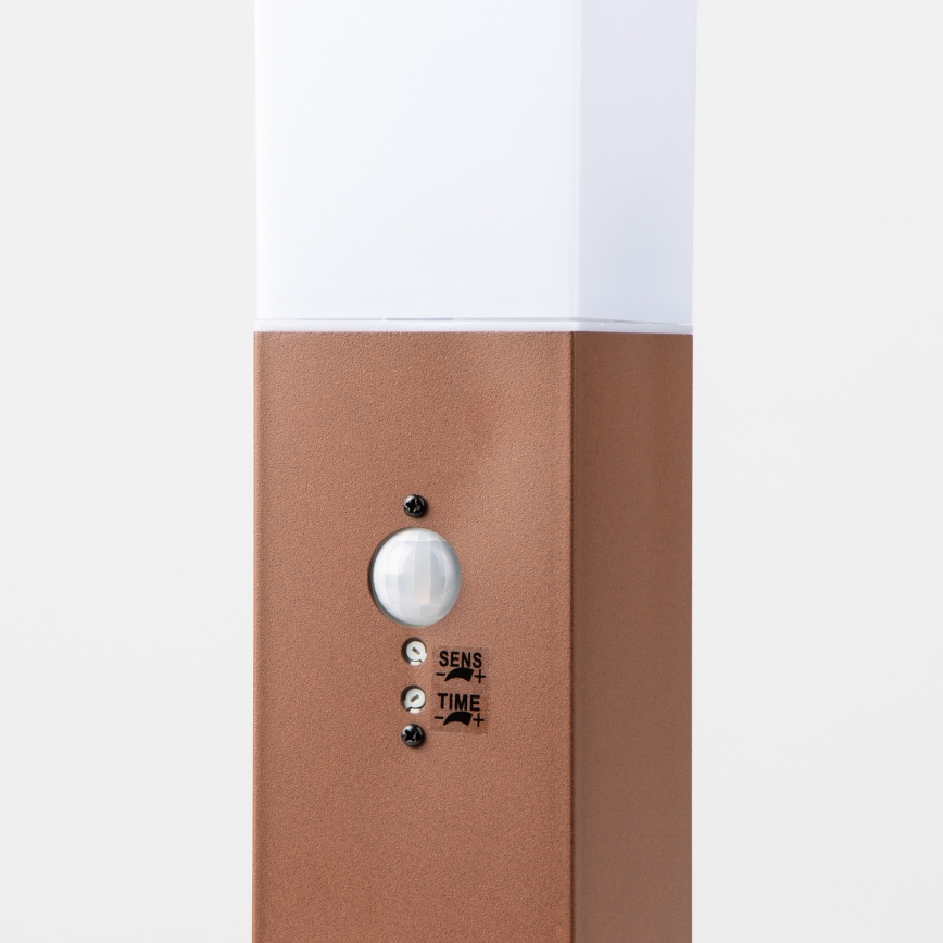 BRILAGI - Spoljna lampa sa senzorom NOVA 1xE27/15W/230V 40 cm IP44 braon