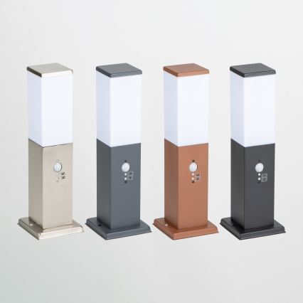 BRILAGI - Spoljna lampa sa senzorom NOVA 1xE27/15W/230V 40 cm IP44 braon