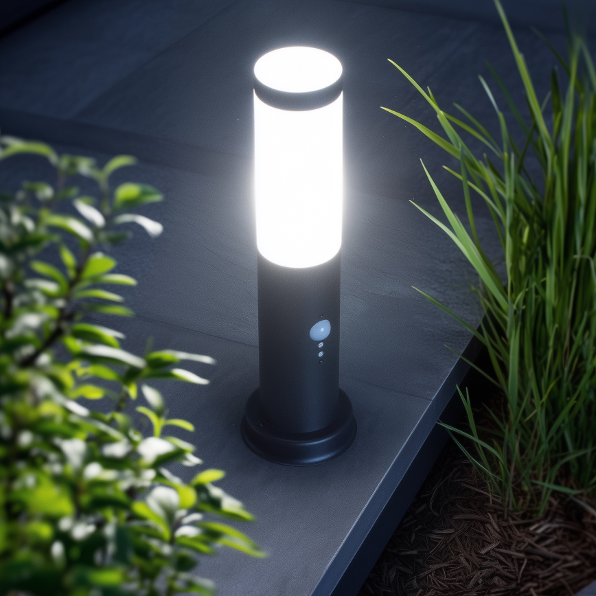 Brilagi - Spoljna lampa sa senzorom NOVA 1xE27/15W/230V 40 cm IP44 crna
