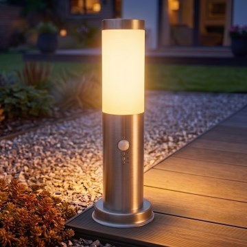 Brilagi - Spoljna lampa sa senzorom NOVA 1xE27/15W/230V 40 cm IP44 mat hrom