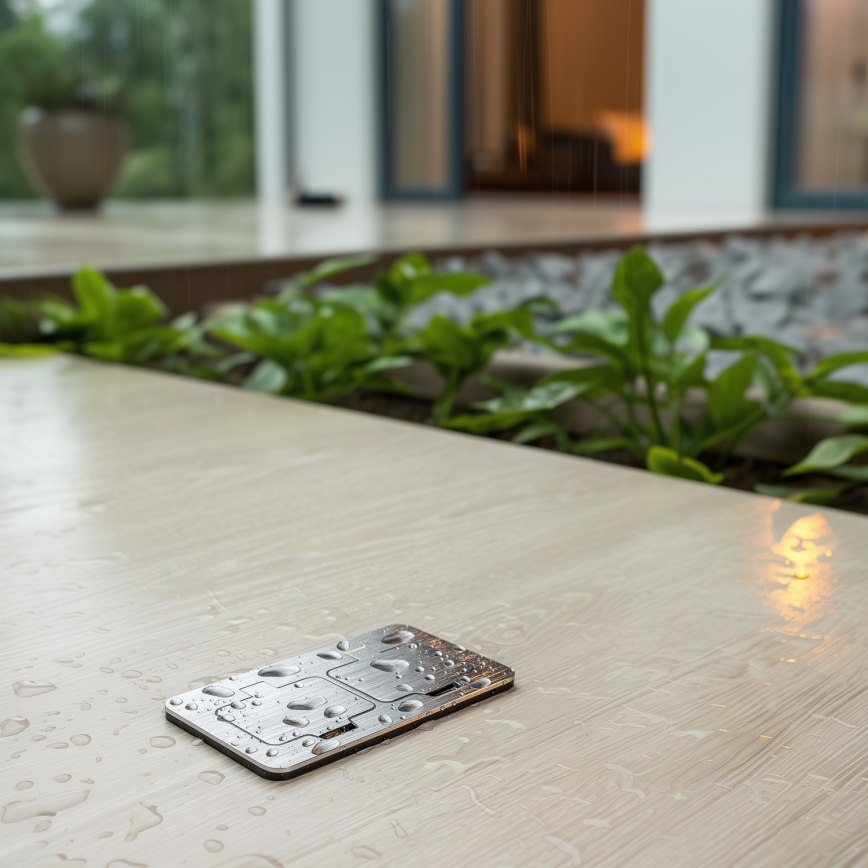 Brilagi - Spoljna ugradna podna dvostruka utičnica IP55, mat hrom, pravougaona