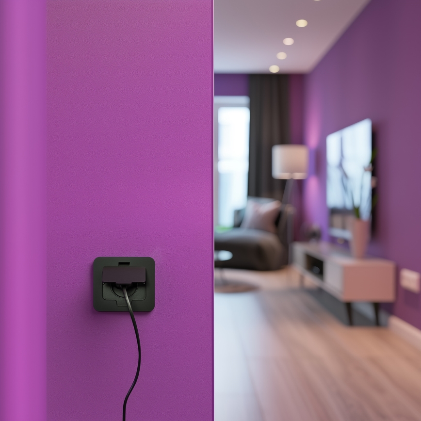 Brilagi - Spoljna ugradna podna utičnica IP55 crna pravougaona