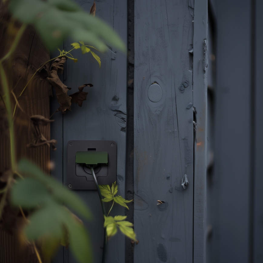 Brilagi - Spoljna ugradna podna utičnica IP55 crna pravougaona