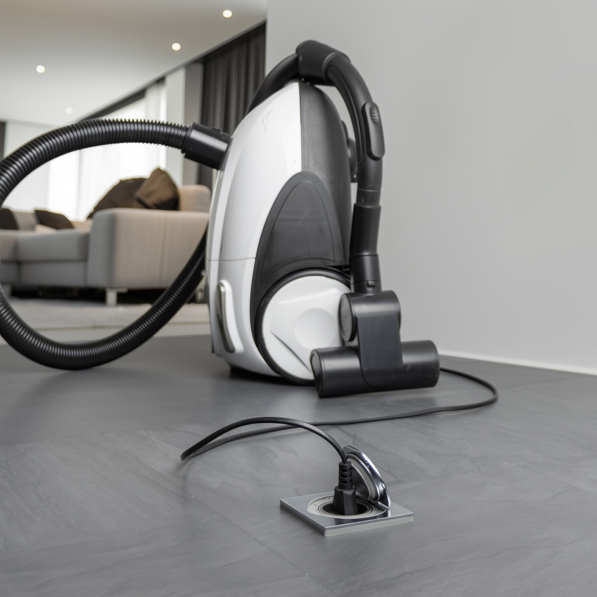 Brilagi - Spoljna ugradna podna utičnica IP55, mat hrom, kvadratna