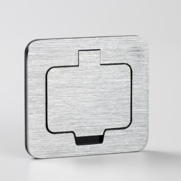 Brilagi - Spoljna ugradna podna utičnica IP55 mat hrom pravougaona