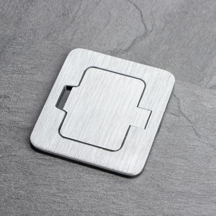 Brilagi - Spoljna ugradna podna utičnica IP55 mat hrom pravougaona