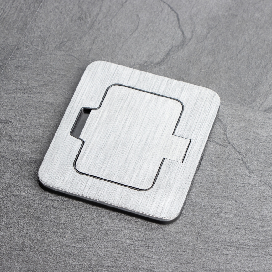 Brilagi - Spoljna ugradna podna utičnica IP55 mat hrom pravougaona