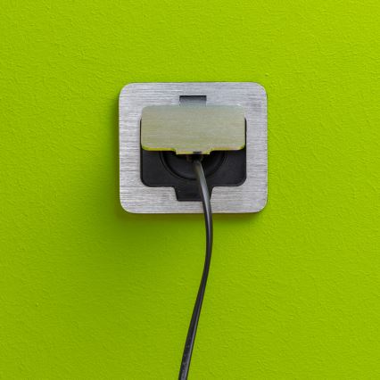 Brilagi - Spoljna ugradna podna utičnica IP55 mat hrom pravougaona