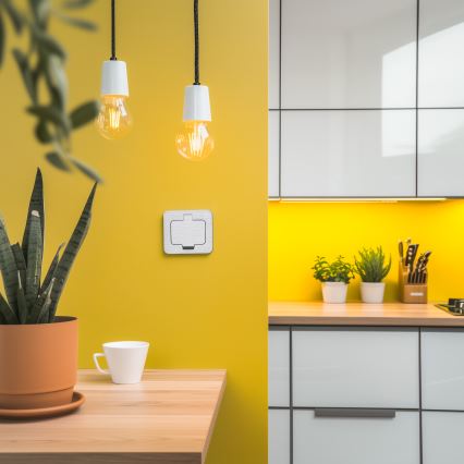 Brilagi - Spoljna ugradna podna utičnica IP55 mat hrom pravougaona