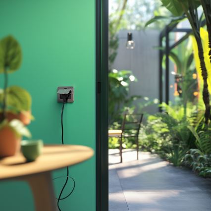 Brilagi - Spoljna ugradna podna utičnica IP55 mat hrom pravougaona