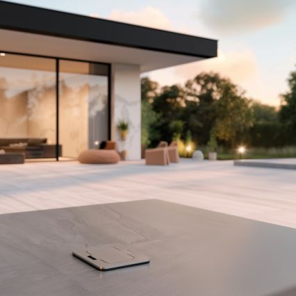 Brilagi - Spoljna ugradna podna utičnica IP55 mat hrom pravougaona