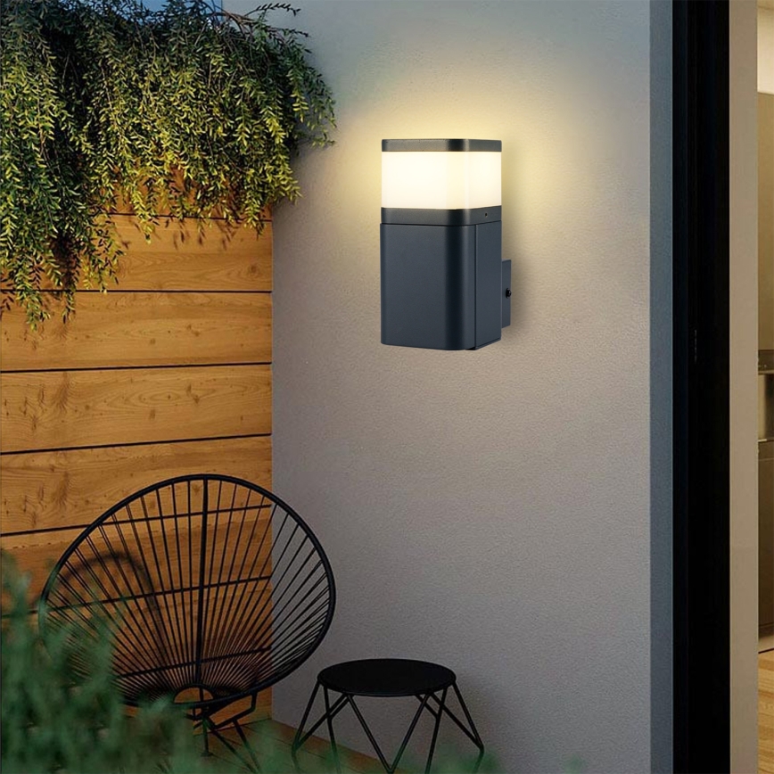 Brilagi - Spoljašnja zidna lampa sa SCHUKO utičnicom PILLAR 1xG9/11W/230V IP44 antracit