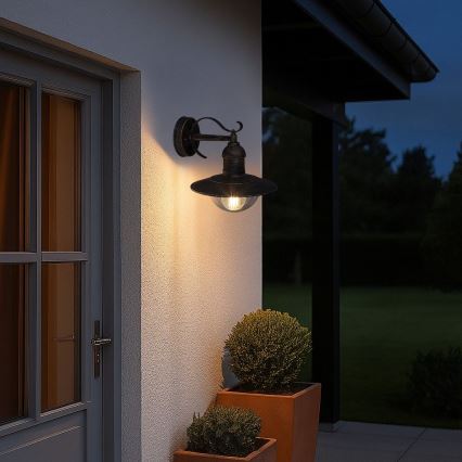 Brilagi - Spoljna zidna svetiljka MOLDE 1xE27/60W/230V IP44 bronza/patina