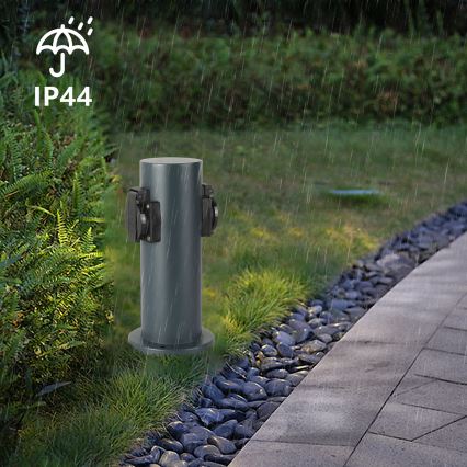 Brilagi - Spoljni stub sa 2 SCHUKO utičnice PILLAR 230V IP44 antracit