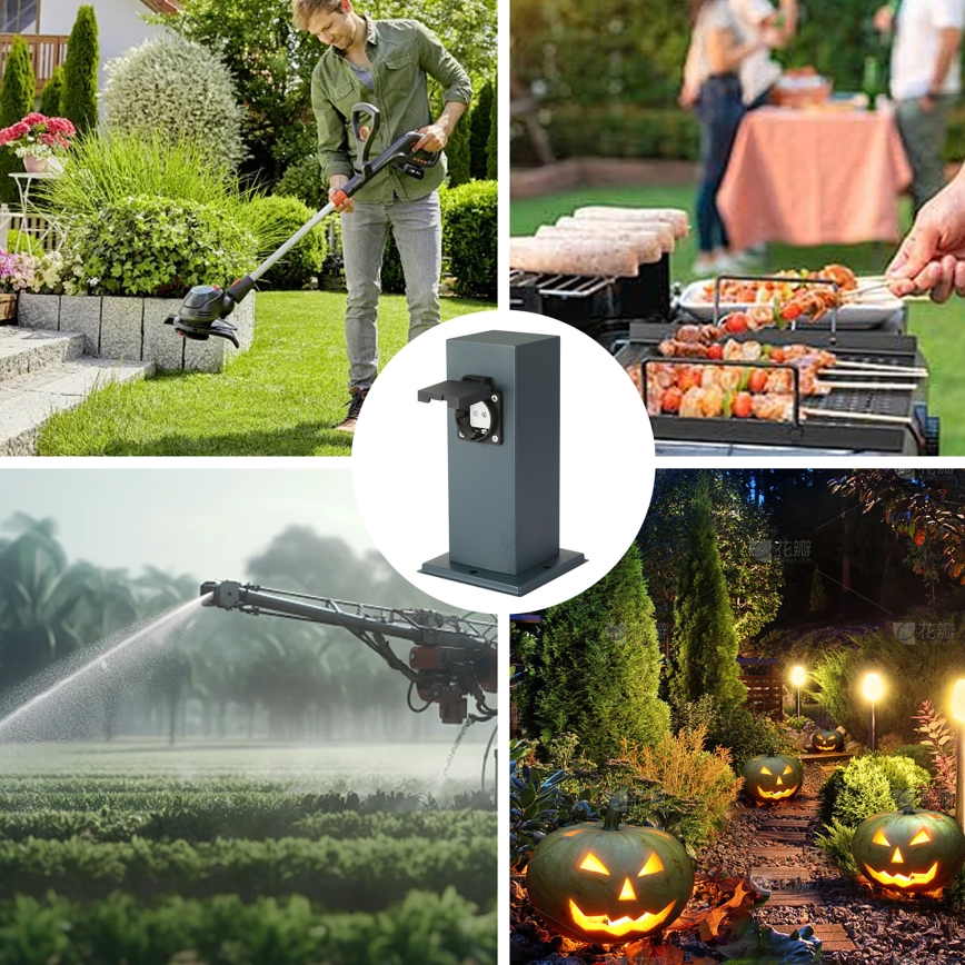 Brilagi - Spoljni stub sa utičnicom PILLAR 1Z SCHUKO 230V IP44 antracit