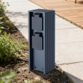 Brilagi - Spoljni stub za utičnice PILLAR 2Z SCHUKO 230V IP44 antracit