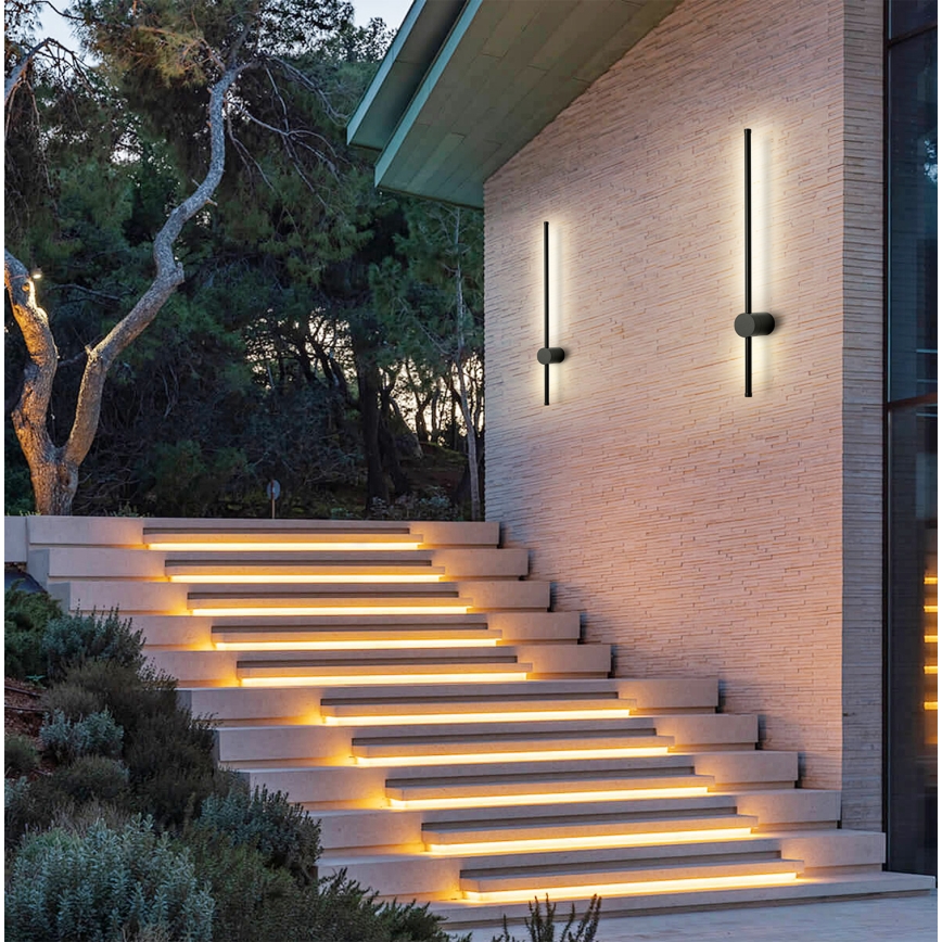 Brilagi - LED spoljašnje zidno svetlo AURA LED/12W/230V 4000K IP54 65 cm crna CRI 90