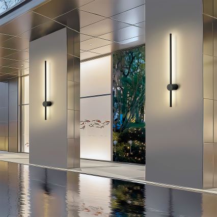 Brilagi - LED spoljašnje zidno svetlo AURA LED/12W/230V 4000K IP54 65 cm crna CRI 90