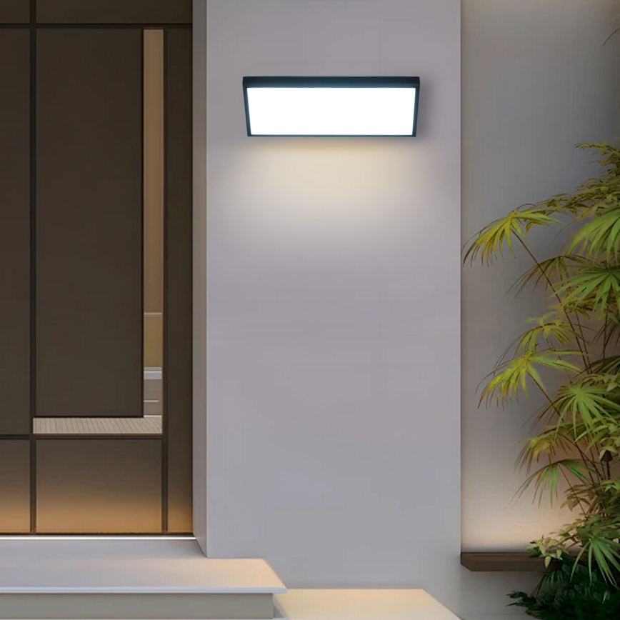 Brilagi - LED spoljašnje zidno svetlo TRIANGLE LED/42W/230V 3000/4000/6500K crna IP65