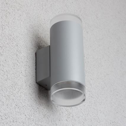 Brilagi - Spoljno zidno svetlo MATERA 2xGU10/30W/230V sivo IP54