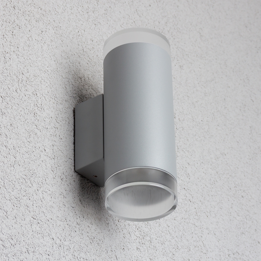 Brilagi - Spoljno zidno svetlo MATERA 2xGU10/30W/230V sivo IP54