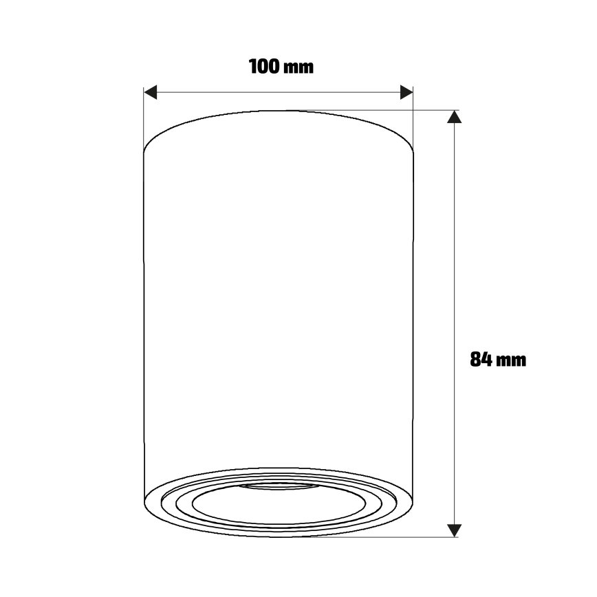 Brilagi - Spot svetiljka MIA 1xGU10/30W/230V 100x80 mm bež