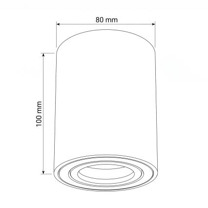 BRILAGI - Spot svetiljka MIA 1xGU10/30W/230V 100x80 mm plava