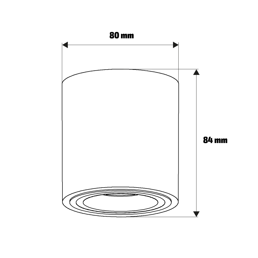 Brilagi - Spot svetiljka MIA 1xGU10/30W/230V 84x80 mm bež