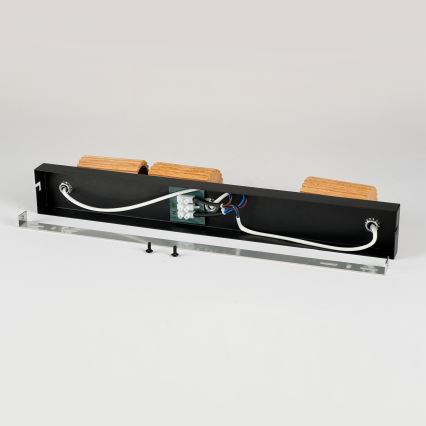 Brilagi - Spot svetiljka MODERN WOOD 3xGU10/8W/230V drvo/crna