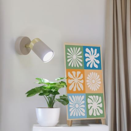 Brilagi - Spot svetiljka POKER 1xGU10/25W/230V bež/zlatna