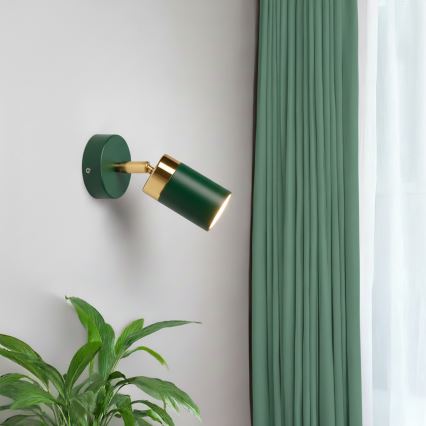 Brilagi - Spot svetlo POKER 1xGU10/25W/230V zelena/zlatna