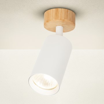 Brilagi - Spot svetiljka SELE 1xGU10/30W/230V bela/dekor hrasta