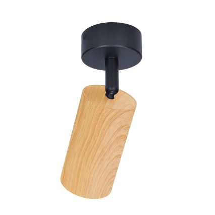 Brilagi - Spot svetiljka SELE 1xGU10/30W/230V crna/dekor hrasta