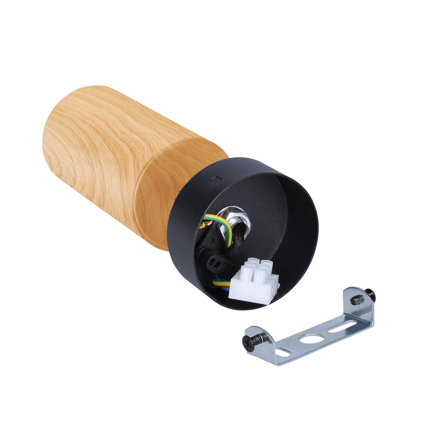 Brilagi - Spot svetiljka SELE 1xGU10/30W/230V crna/dekor hrasta