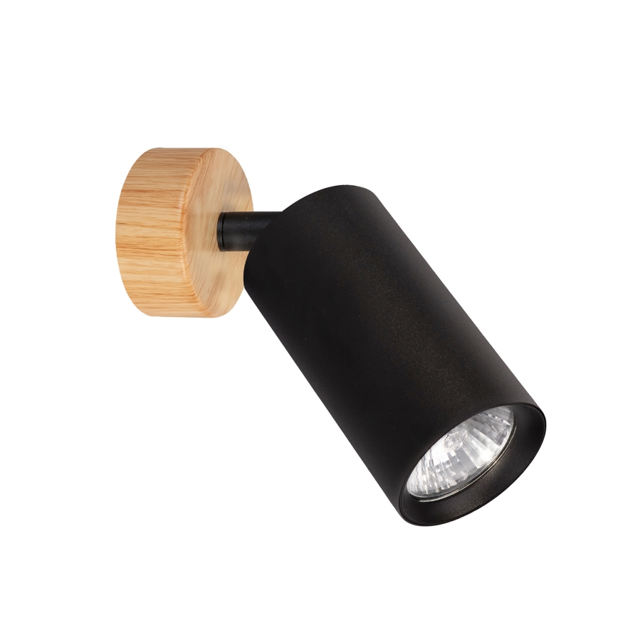 Brilagi - Spot svetiljka SELE 1xGU10/30W/230V crna/dekor hrasta