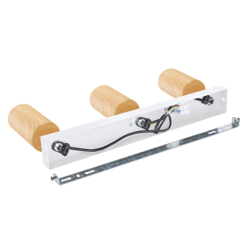 Brilagi - Spot svetiljka SELE 3xGU10/30W/230V bela/dekor hrasta