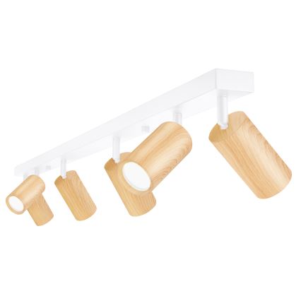 Brilagi - Spot svetiljka SELE 6xGU10/30W/230V bela/dekor hrasta