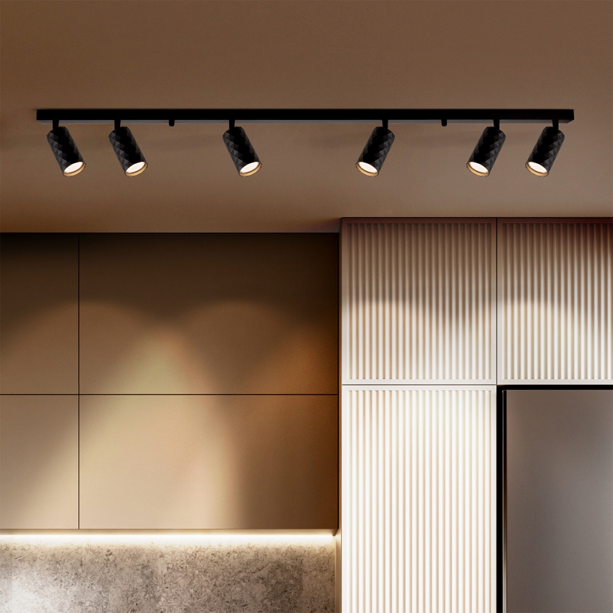 Brilagi - Spot svetiljka SELE DIAMANT 6xGU10/30W/230V crna