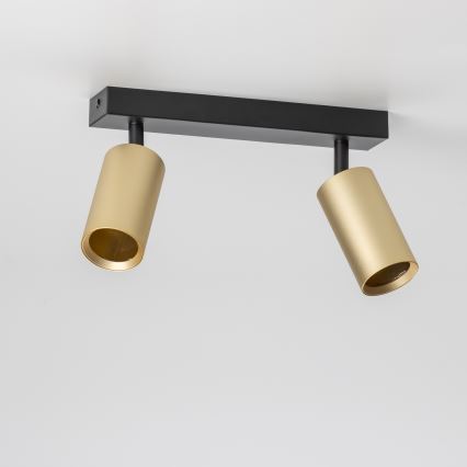 Brilagi - Spot svetiljka SELE GOLDEN 2xGU10/30W/230V crna/zlatna