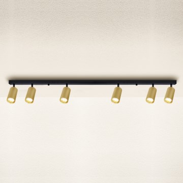Brilagi - Spot svetiljka SELE GOLDEN 6xGU10/30W/230V crna/zlatna