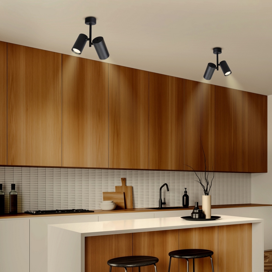 Brilagi - Spot svetiljka SELE VERTICAL 2xGU10/30W/230V crna