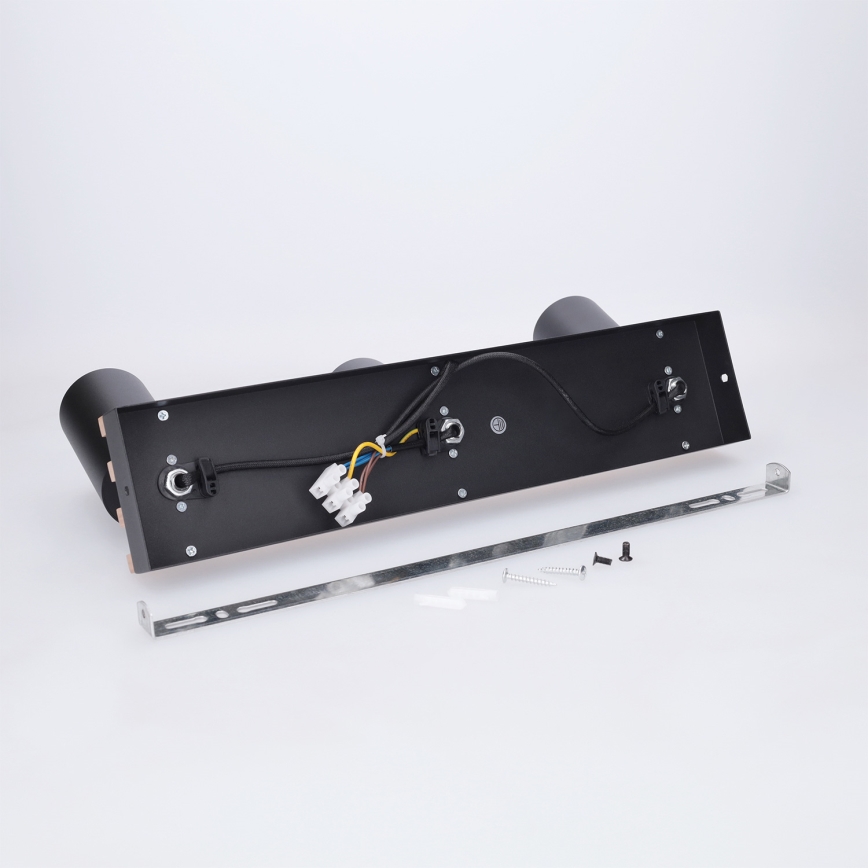 Brilagi - Spot svetiljka SELE WOOD 3xGU10/30W/230V crna/drvo