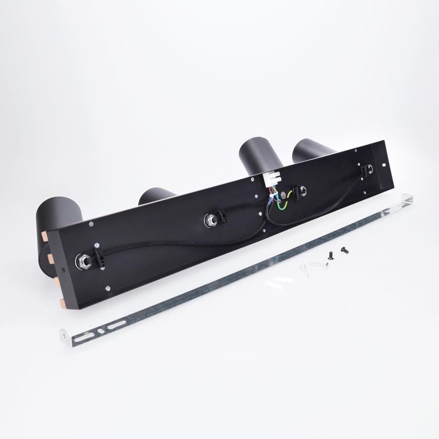 Brilagi - Spot svetiljka SELE WOOD 4xGU10/30W/230V crna/drvo